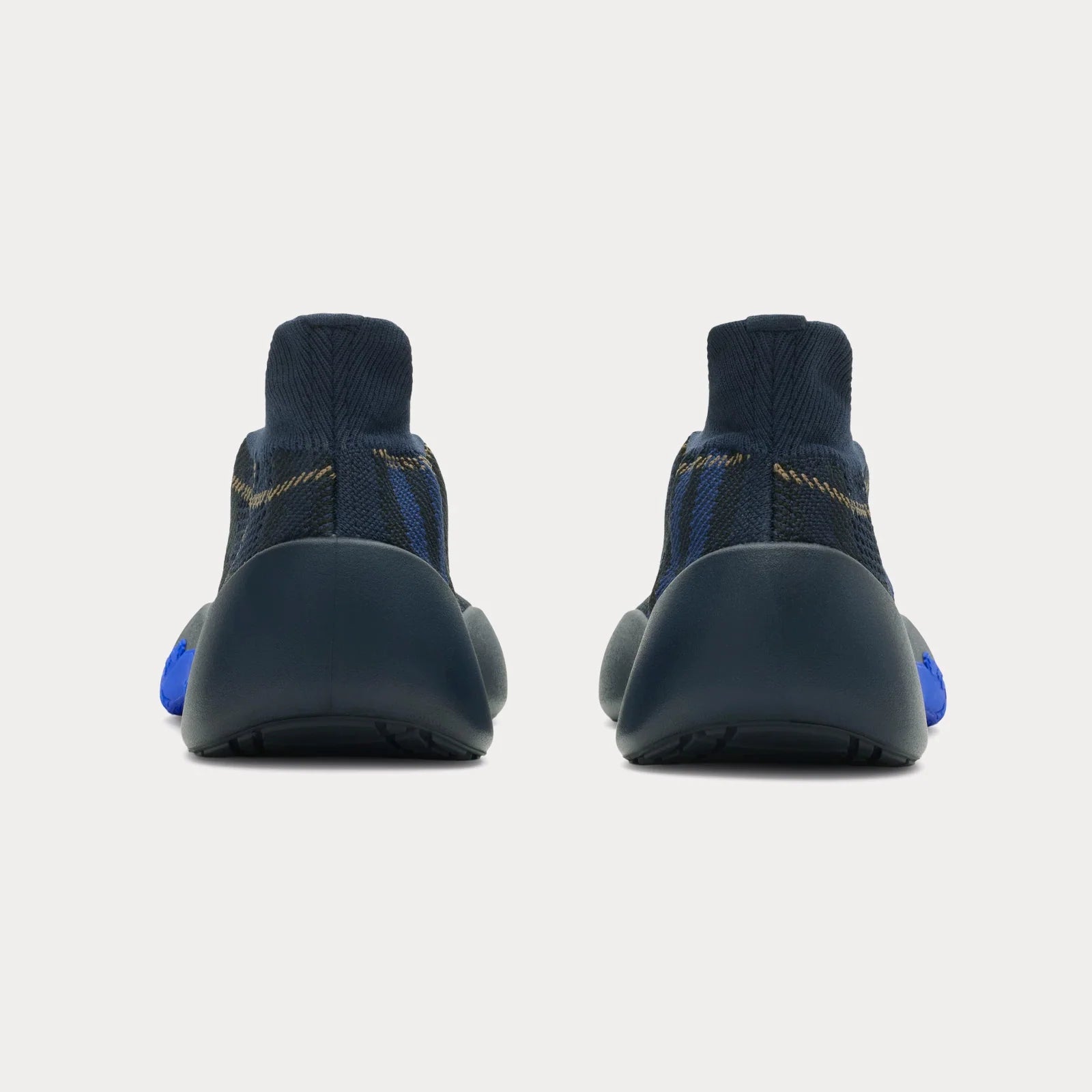 Black & Blue Check Knit Neptune Sneakers