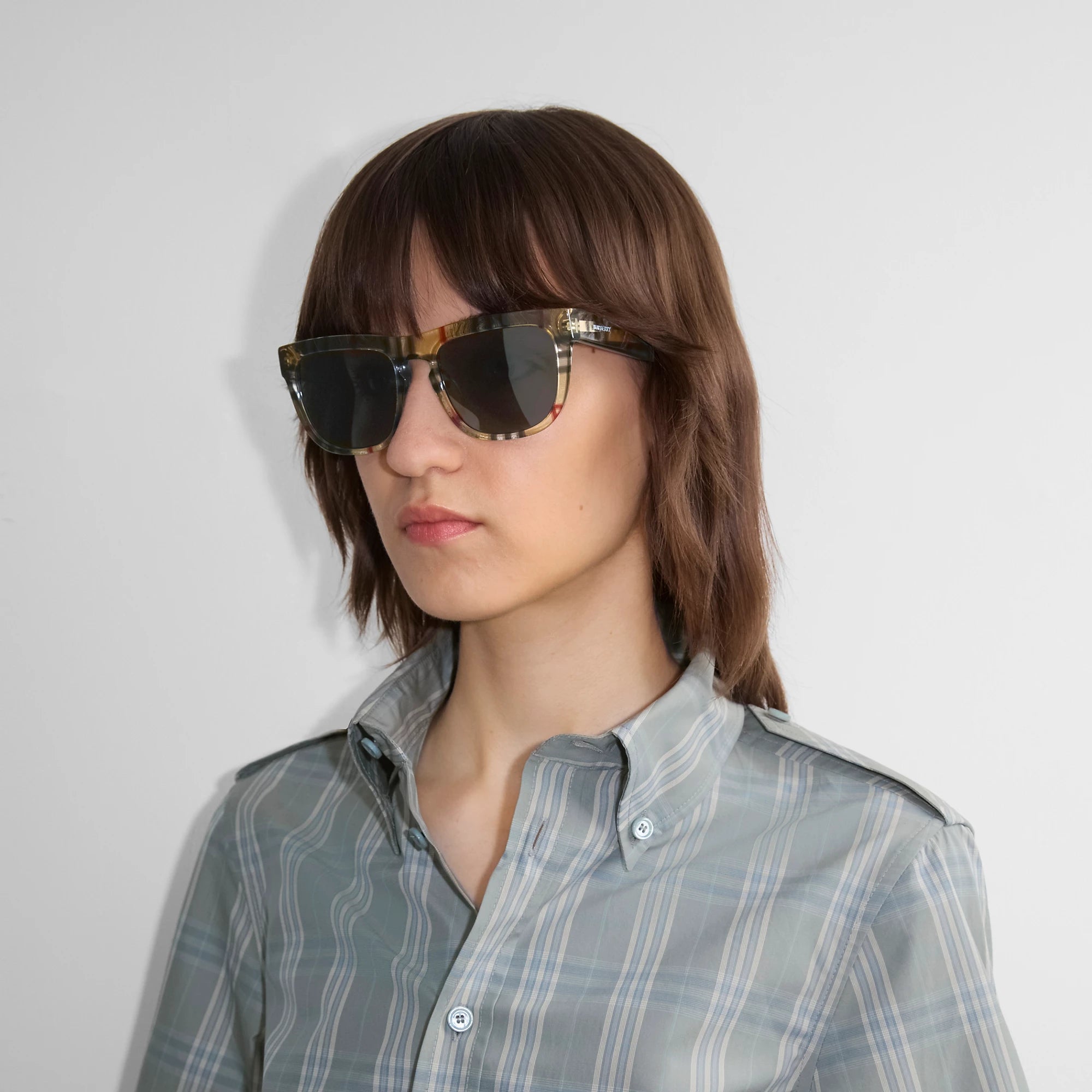 Check Square Sunglasses