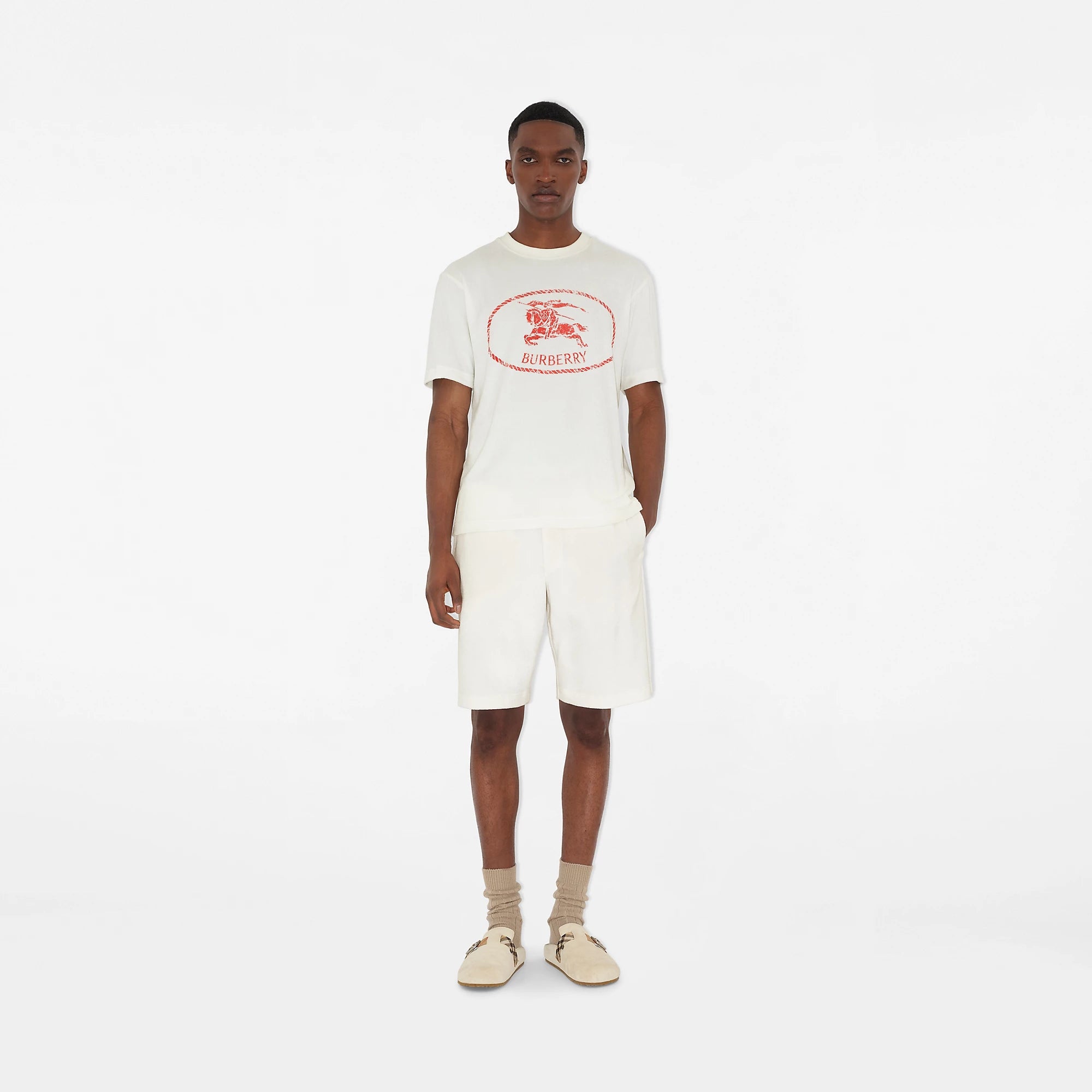 Knight Stamp Towelling T-shirt