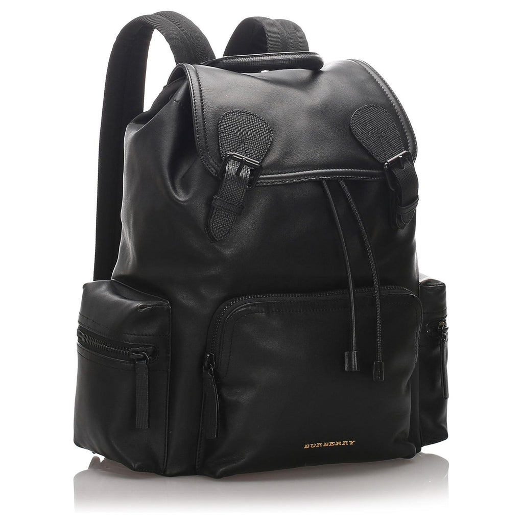 Black Runway Leather Backpack