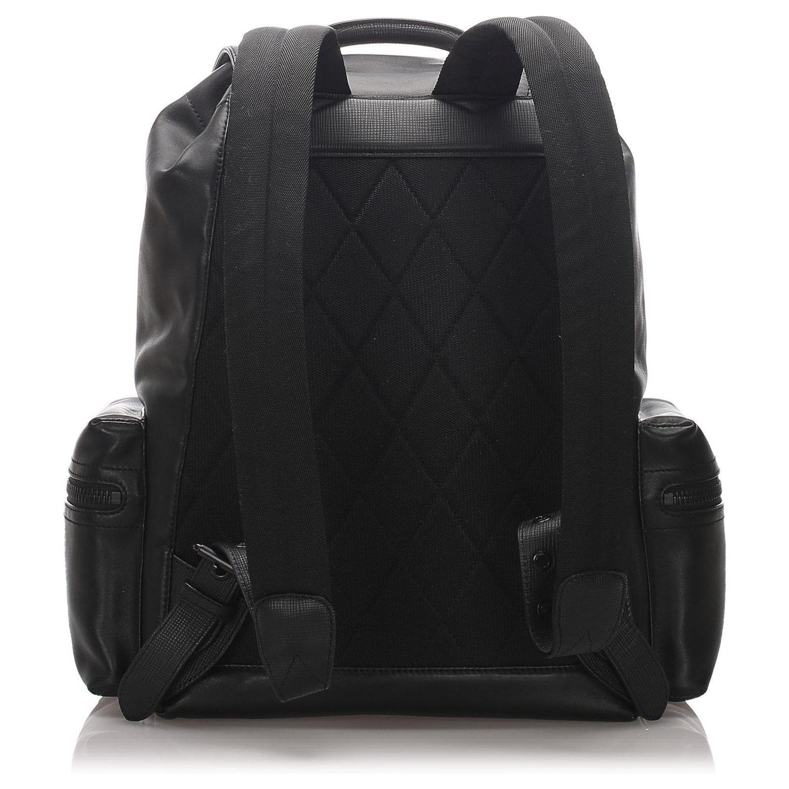 Black Runway Leather Backpack