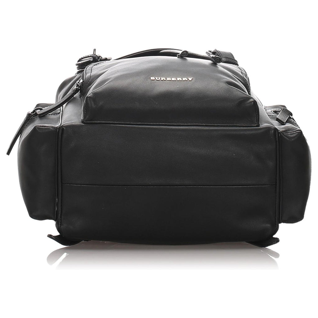Black Runway Leather Backpack