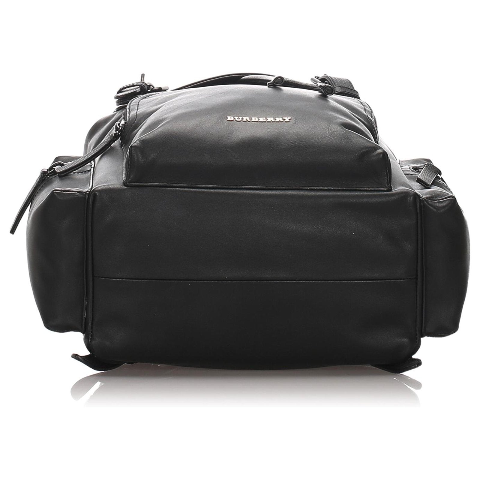 Black Runway Leather Backpack
