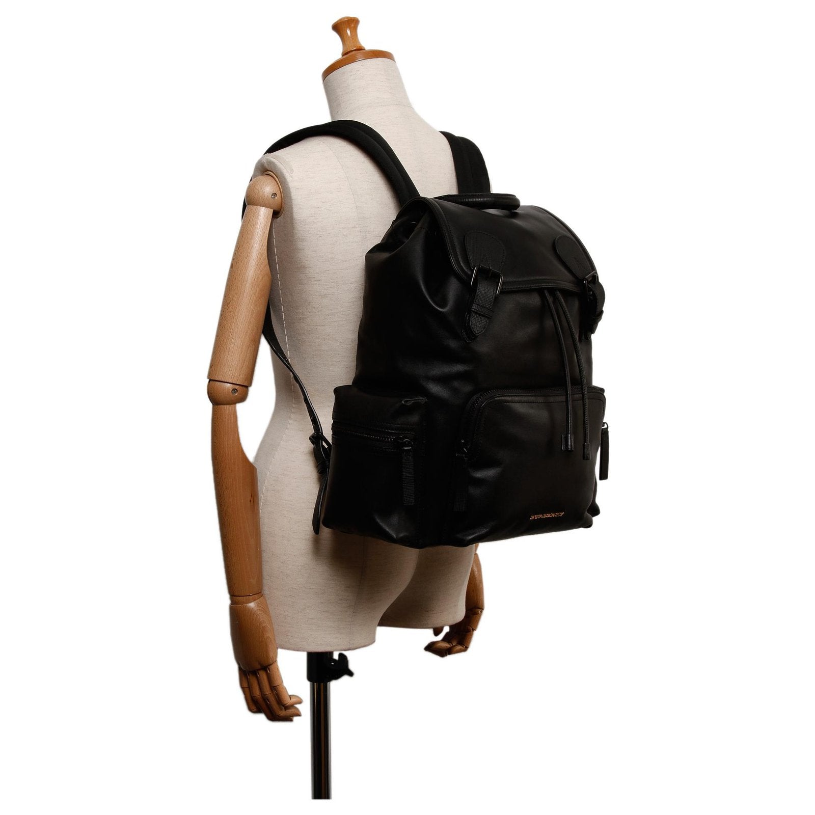 Black Runway Leather Backpack