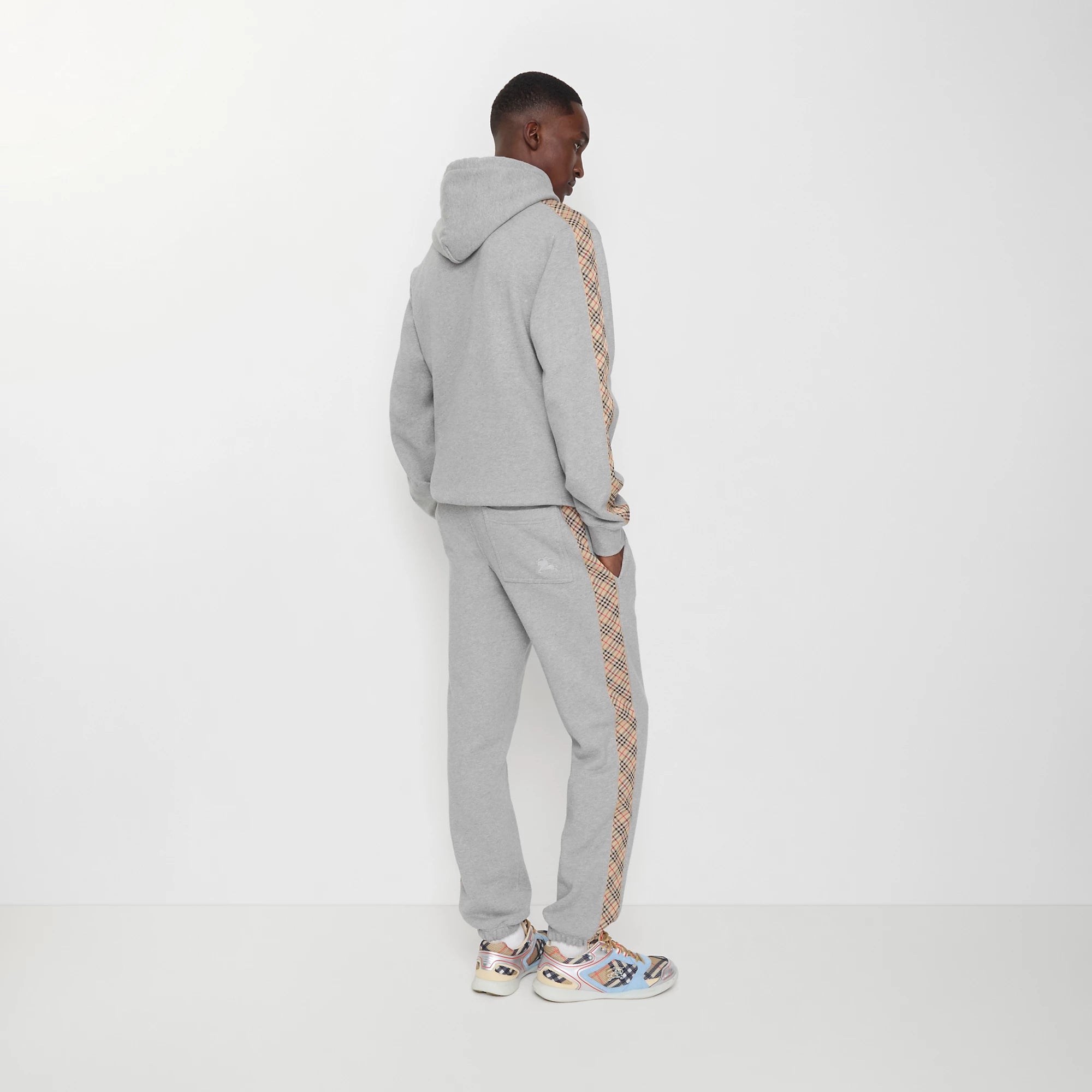 Check Trim Jogging Pants