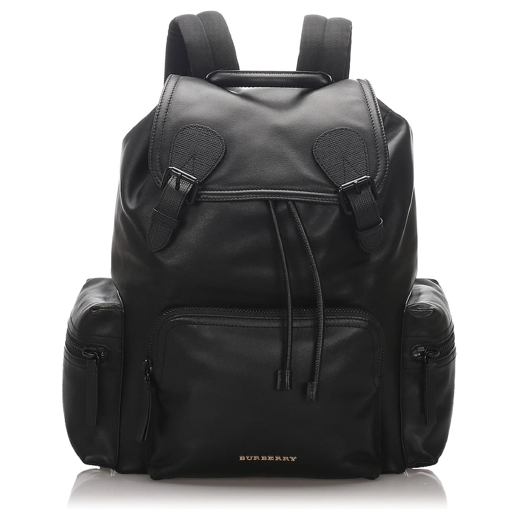 Black Runway Leather Backpack