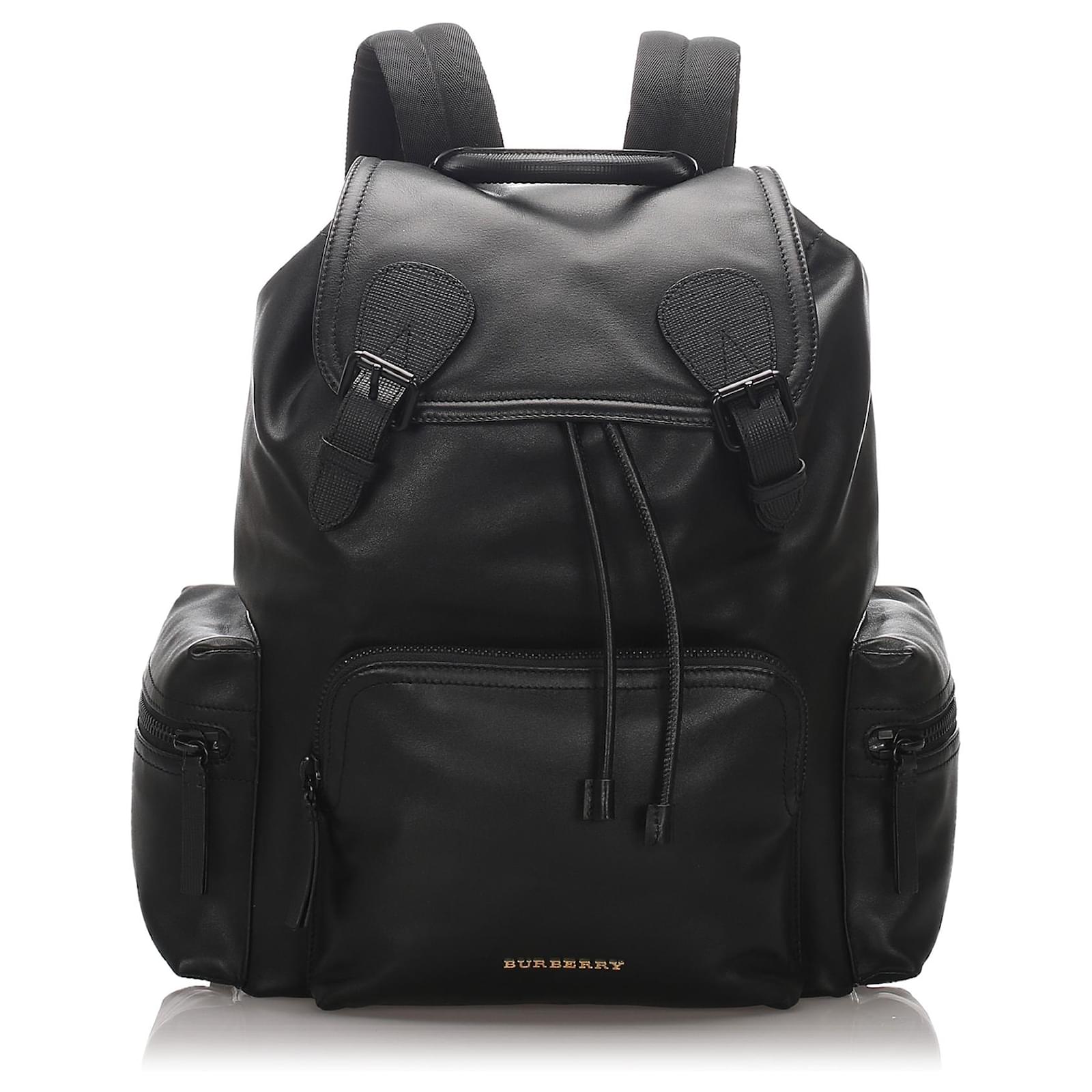 Black Runway Leather Backpack