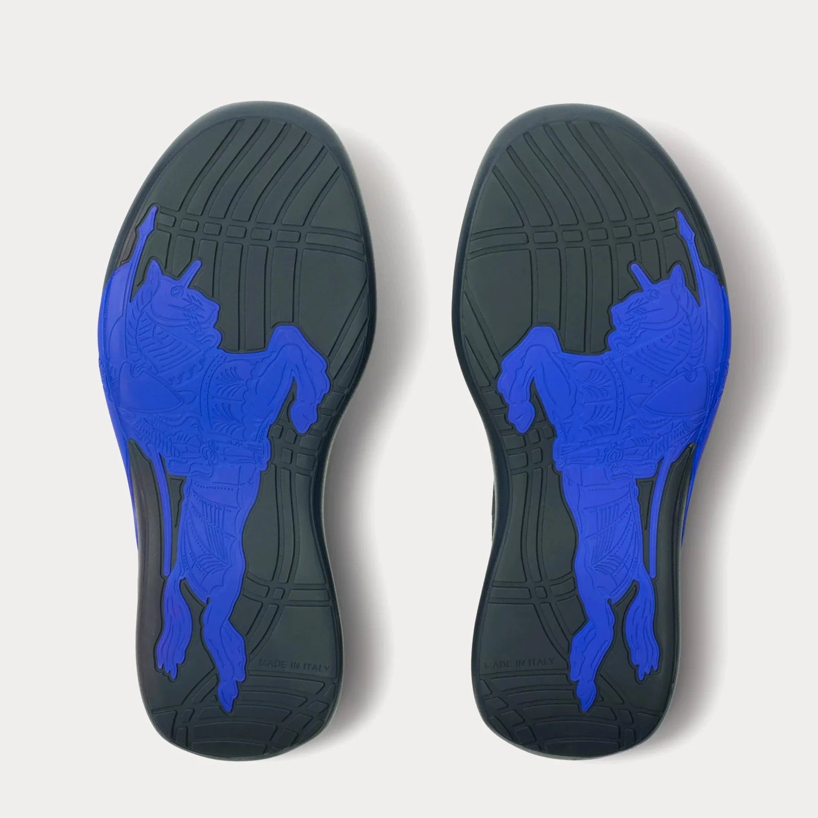 Black & Blue Check Knit Neptune Sneakers