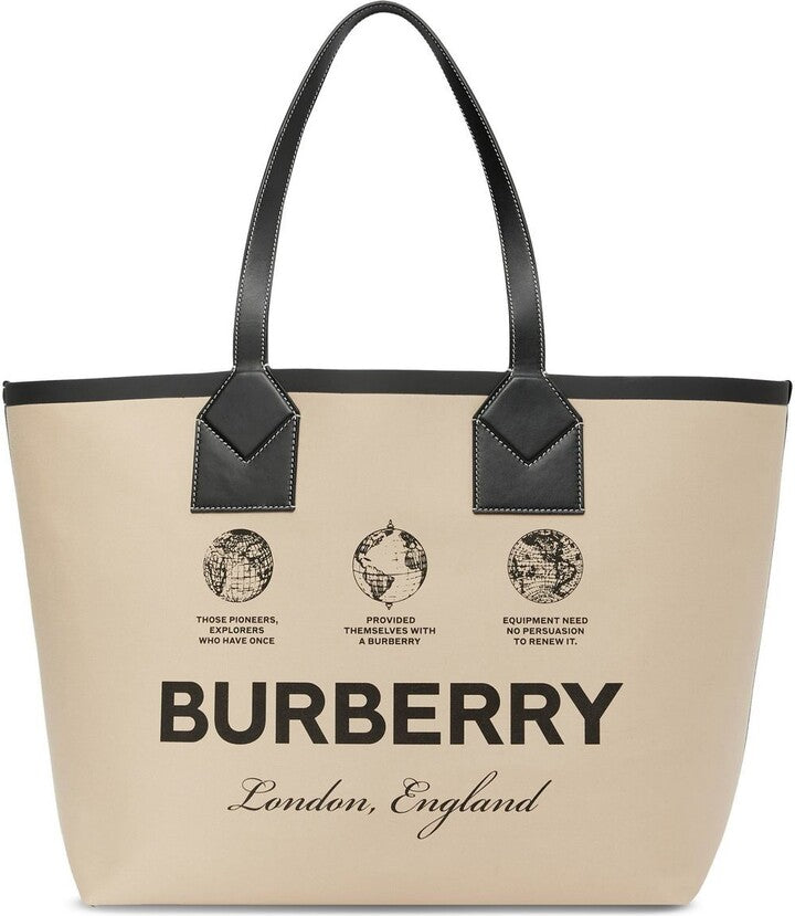 Logo-Print Cotton Tote Bag