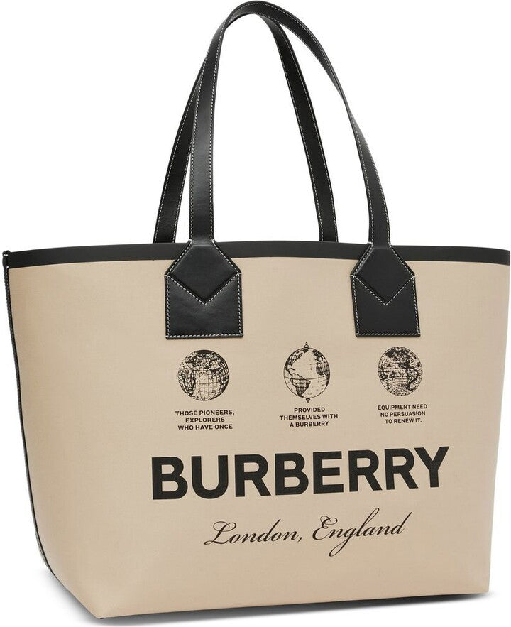 Logo-Print Cotton Tote Bag
